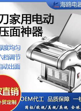 海鸥压面机家用电动全自动馄饨饺子皮小型不锈钢多功能面条机俊厨