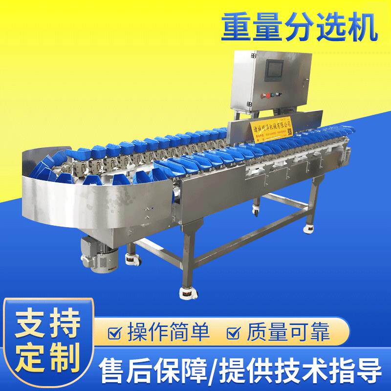 厂家定制重量分选机海参在线称重分选机贝类水产品称重分选机