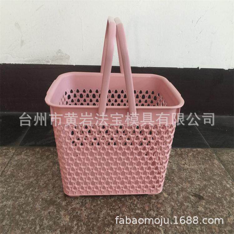 藤条手提篮购物篮蓝子加厚篮子买菜购物筐塑料框子塑料模具