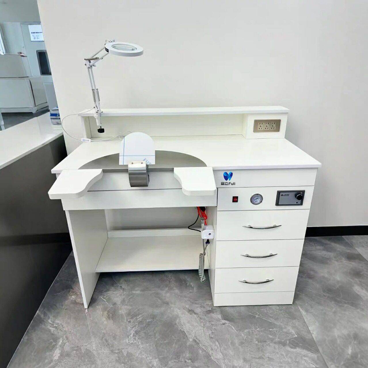 牙科技工桌口腔用桌培训台教学技工设备带吸尘口腔门诊用