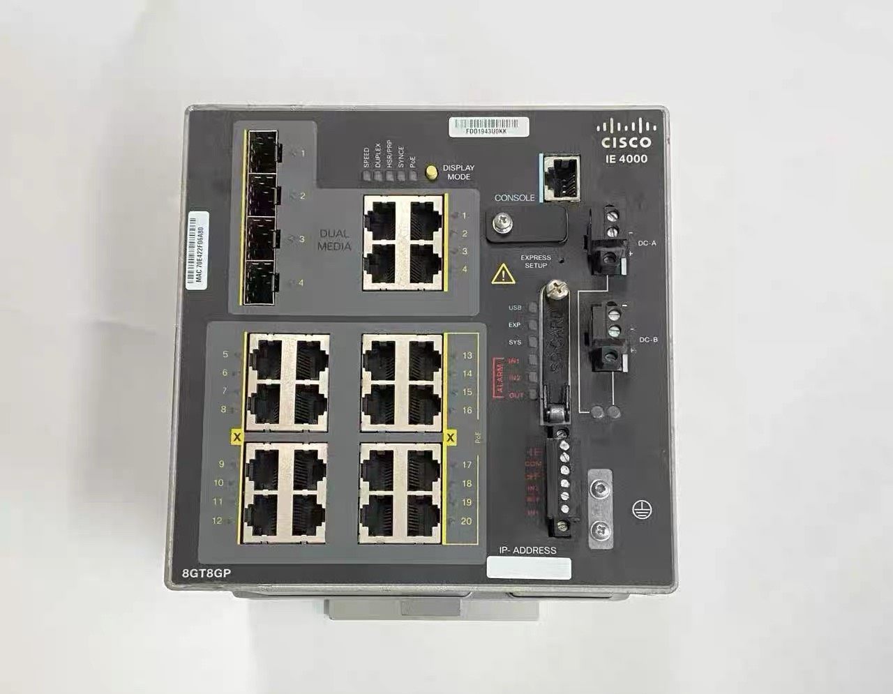 CISCO思科交换机IE-4000-8GT8GP4G-E 原