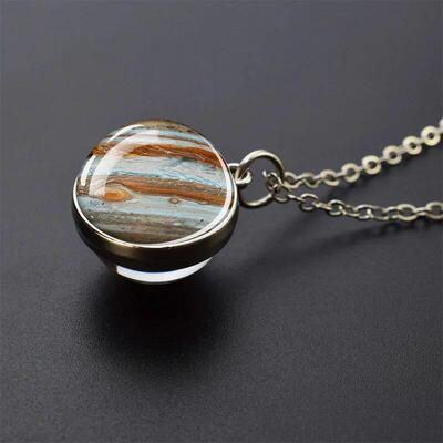 Solar System Universe Space Moon Sun Earth Planet Necklaces