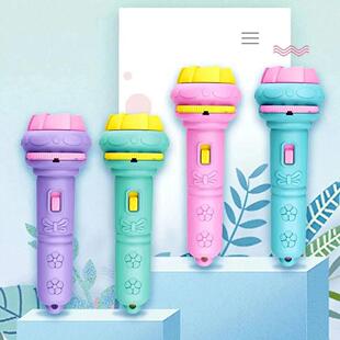 10Pcs Cards Cartoon Projection Flashlight Patterns Creative