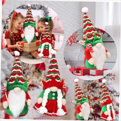 Elf figure Santa Claus faceless doll Christmas decorations