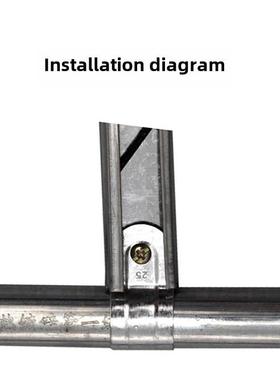 50个包邮温室大棚配件热镀锌加厚夹箍抱箍圆包箍门头卡箍夹圈