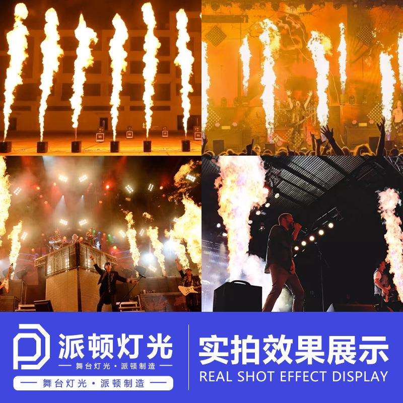 派顿300w三头舞台喷火机DMX512小型火柱机酒吧火焰机舞台喷火道具