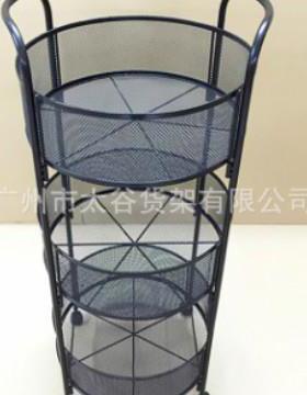 便利店新款优品货架三福百货货架凡品货架3层网篮圆形陈列架
