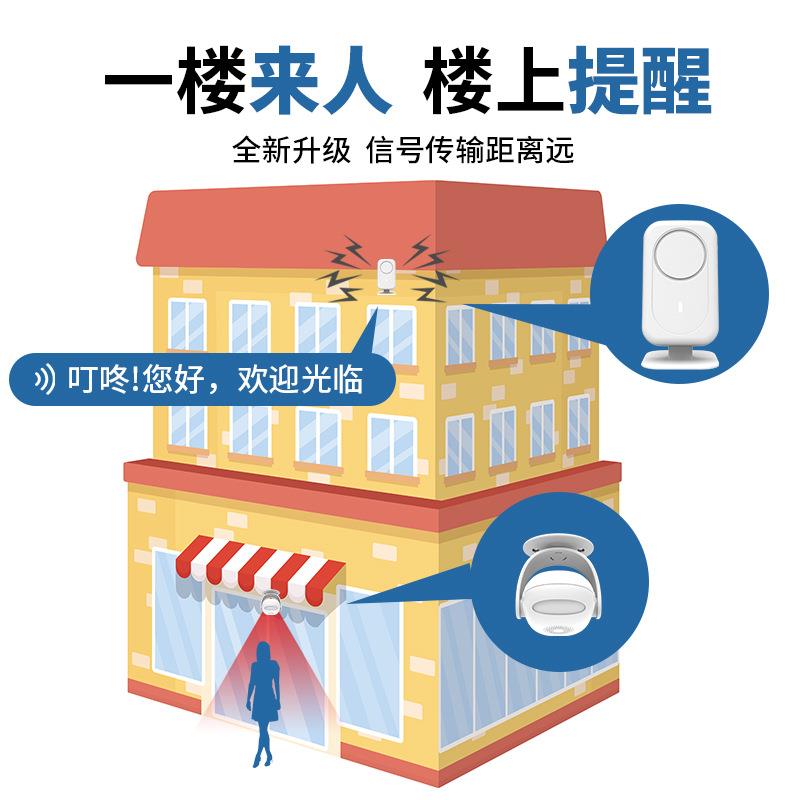 双向分体式迎光临感应器店警铺器进欢门提示器语音报商用DH206门