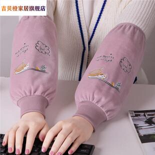 套新款 罗口防污袖 2025新款 纯棉手袖 女士时尚 冬天大人上班套袖 长款