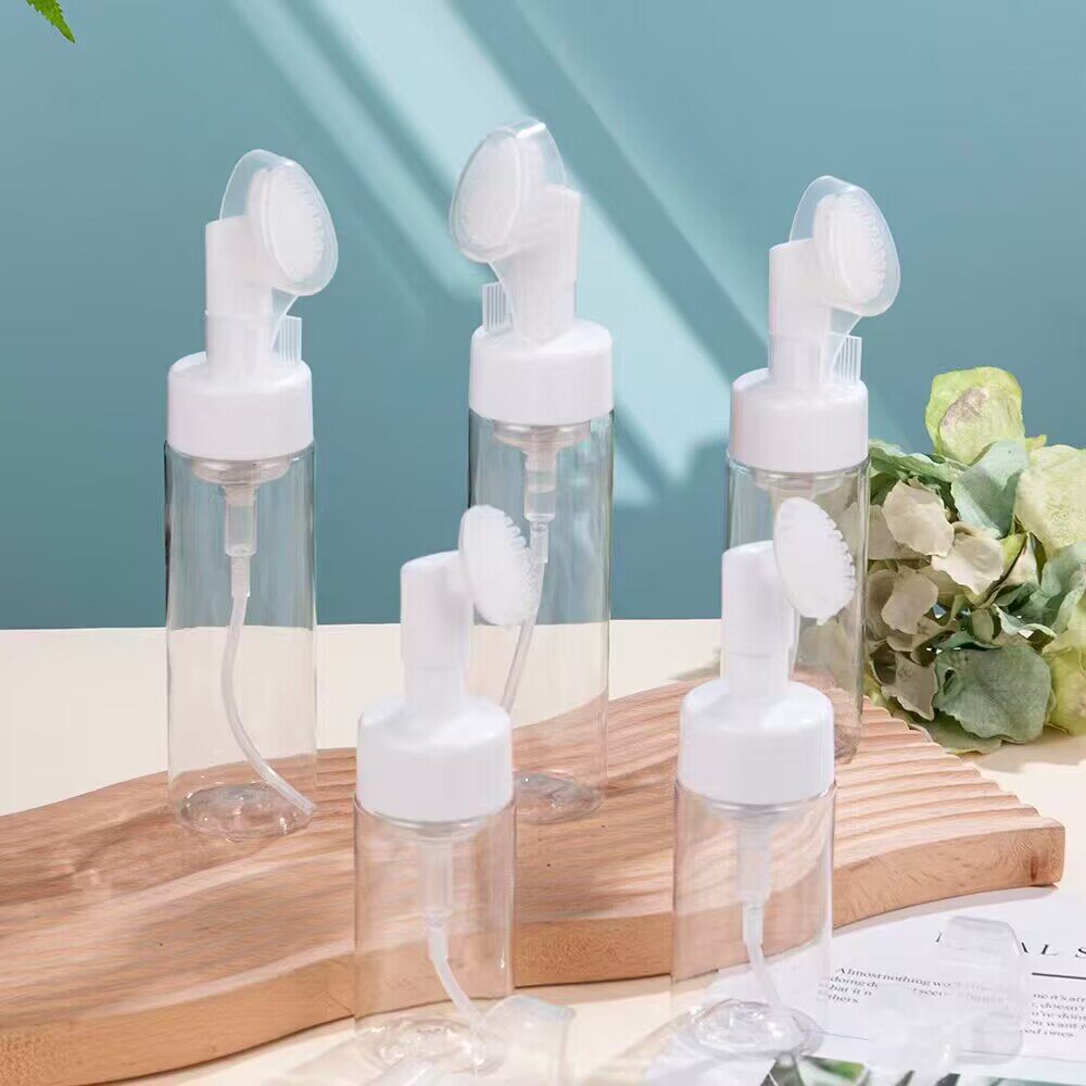 起泡瓶便携带刷头打泡器洗面奶分装空瓶洗脸按压泡沫瓶泡泡喷壶
