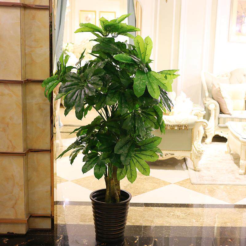 大型客厅落地装饰假花塑料花仿真绿植假树发财树过胶植物盆栽盆景