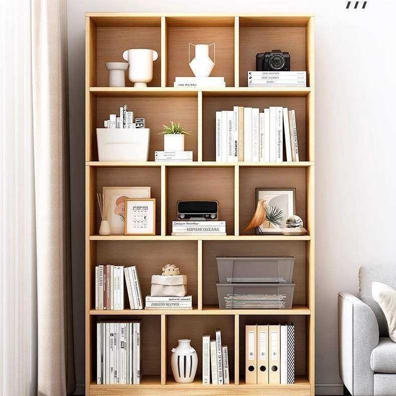 书柜一体靠墙加厚书架落地多层自由组合格子柜客厅房间收纳置物架,全屋定制,定制书柜,淘宝优惠券,粉丝福利购,淘宝优惠卷