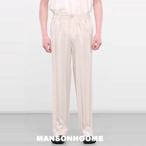 Women's Fall Spring Retro Wide Leg Pleated Pants() No