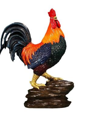 大吉大利鸡新中式摆件公鸡工艺品电视柜客厅家居装饰品办公室桌面