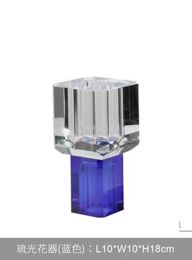 感高级吧台酒店装饰品样板房茶几软摆件花花瓶餐厅客厅简约器书房