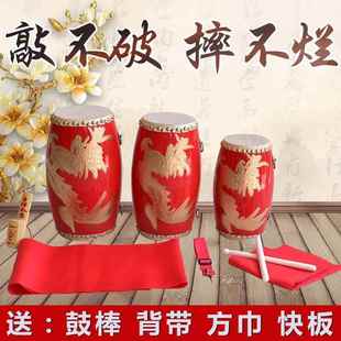 9cm12cm14cm15cm沥龙腰鼓儿童成人牛皮大腰鼓队幼儿园小打击乐器