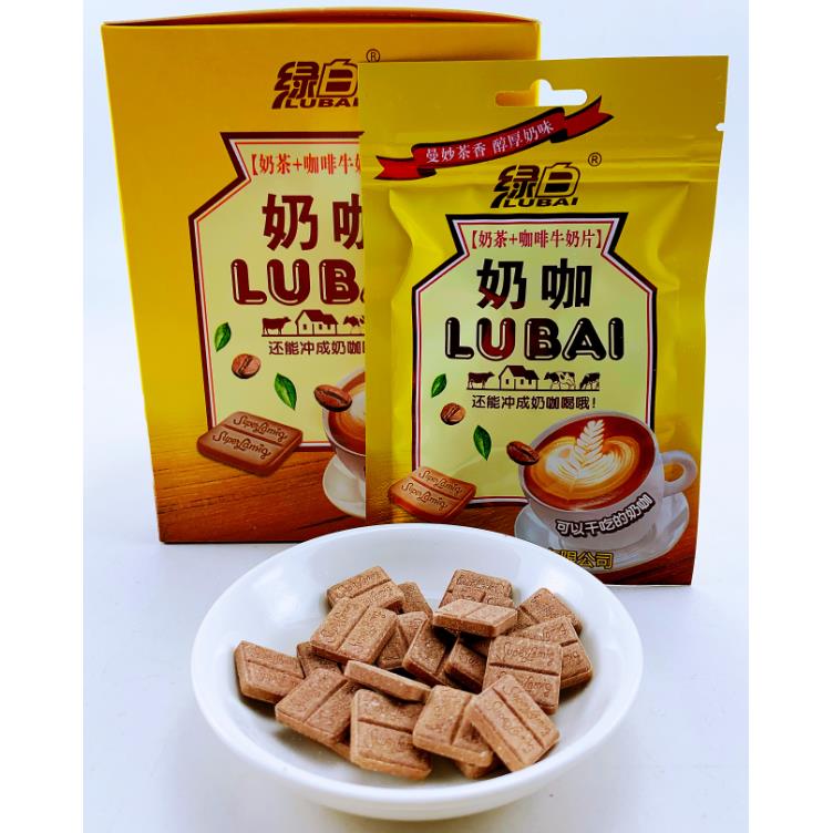 绿白抹茶贡茶奶茶咖啡味牛奶片童年干吃奶糖糖果休闲小吃儿时怀旧