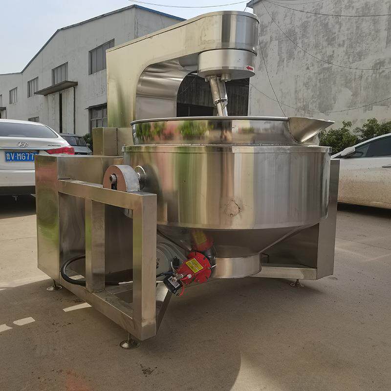 阿胶糕行星搅拌炒锅山东酱料加工设备海鲜酱无死角搅拌炒锅