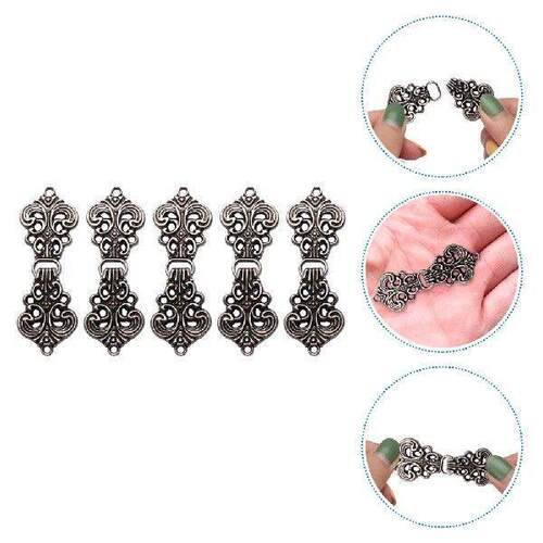10 Pairs Auspicious Buckle Cloak Pearl Snap Shirts for Men