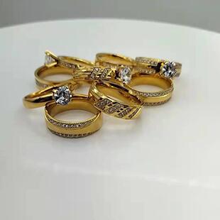 cz Diamond Stone ladies Bridal Engagement Wedding Rings Sets