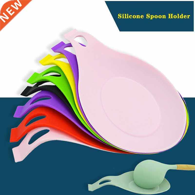 Spoon Holder Silicone Heat Resistant Spoon Rest Utensil Spat