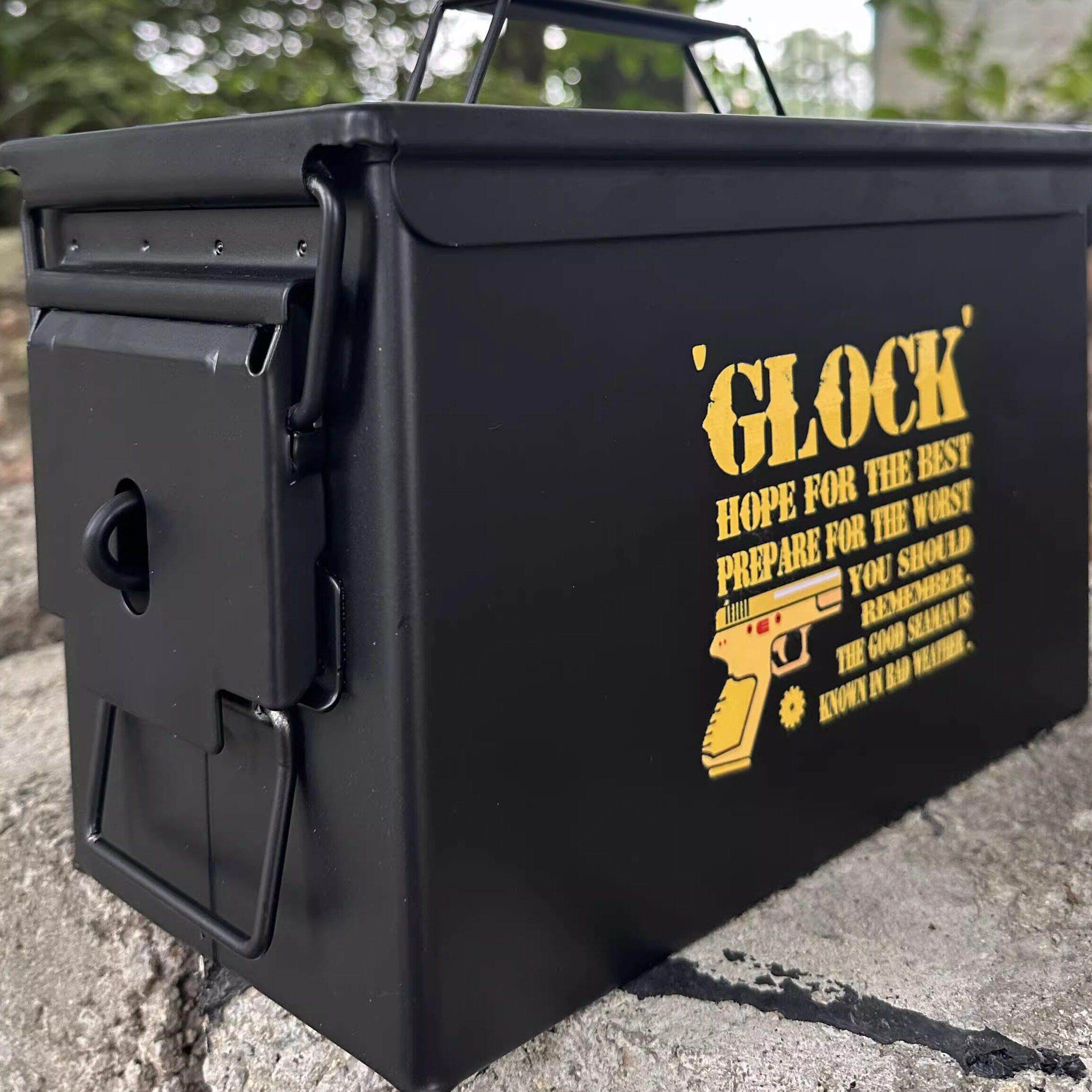 英国铁盒黑色便携式工具箱摩托车侧箱后备箱存储50卡莱尔规格可以