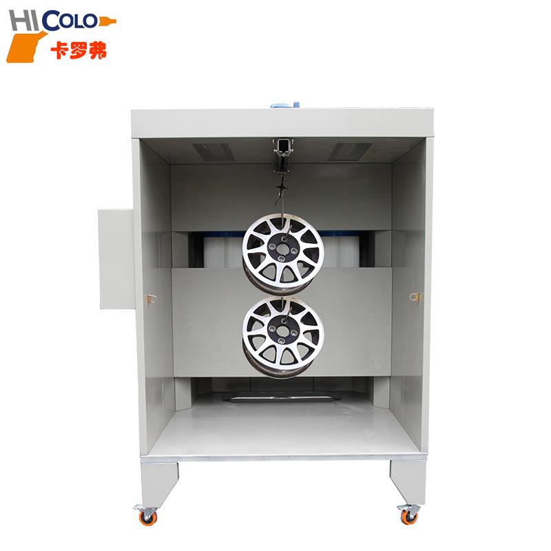 厂家供货手动双滤芯喷房COLO-1517出口品质轮毂粉末静电喷涂房