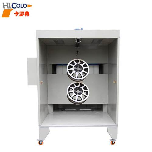 厂家供货手动双滤芯喷房COLO-1517出口品质轮毂粉末静电喷涂房