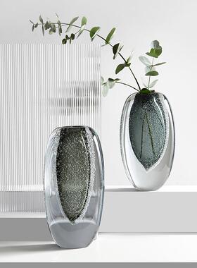 艺简约现代创意玻璃花轻奢样瓶KAL间琉璃工软装饰客厅玄关插板花