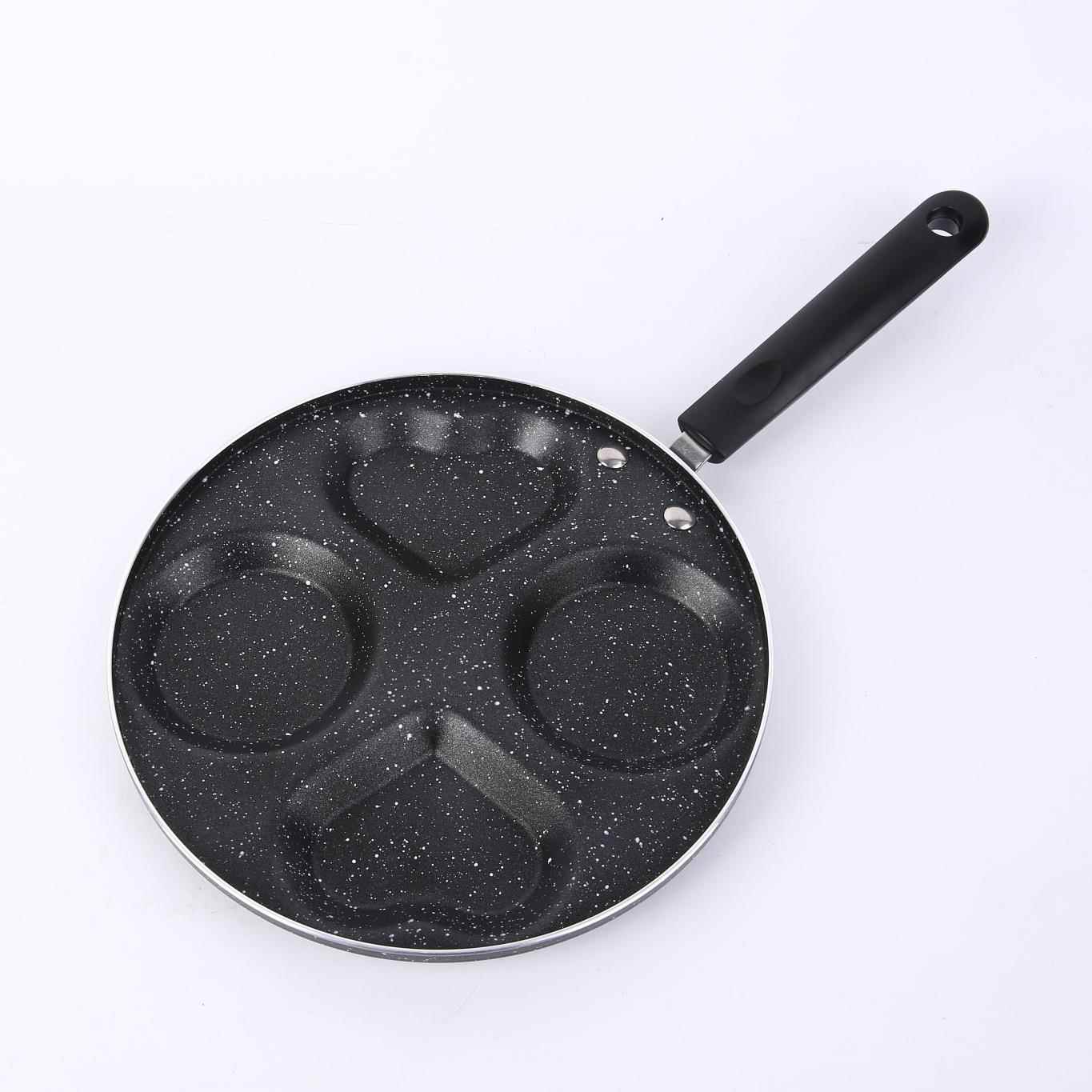 新款直销现货麦饭石四孔煎蛋锅三五七孔煎饼锅家用不粘蛋饺荷包蛋