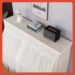 式 ?新小F76879T8清钢琴全罩网格蕾丝尘罩美现代简约钢琴防罩盖布