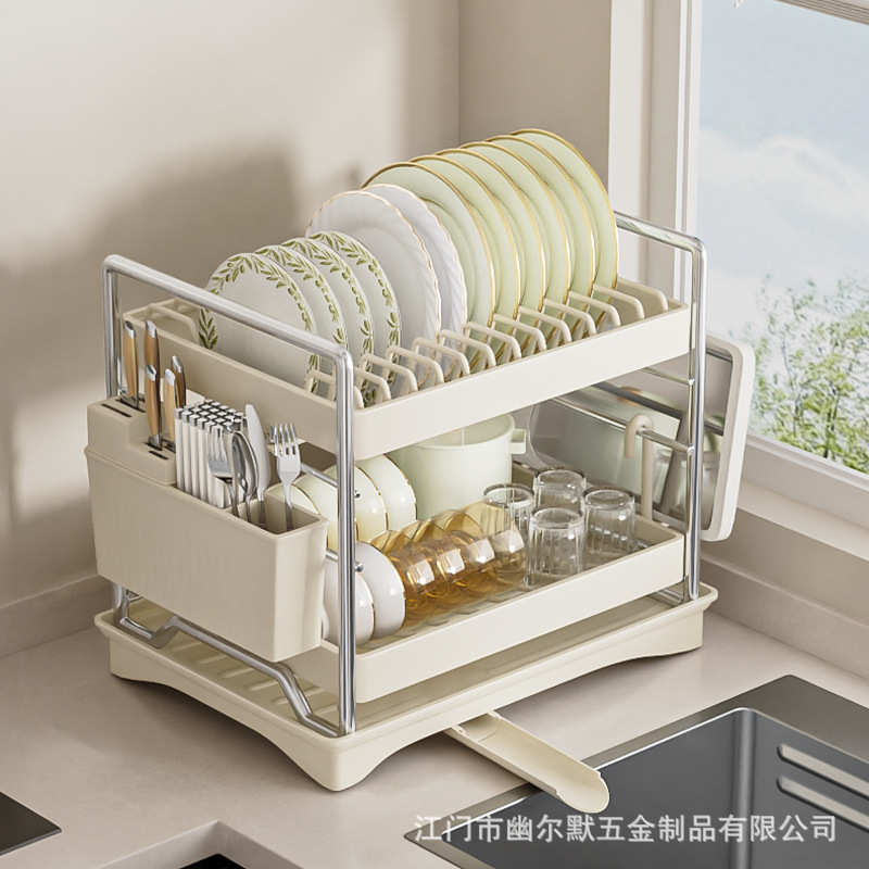 多层架收纳家用多功能碗架碗盘架置碗碟板碗碟物筷粘台式厨房沥水