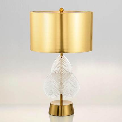 琉璃树叶台灯现代简约卧室床头设计师装饰灯Interior table lamp