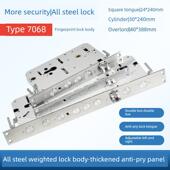 7068型指纹锁专用锁体24 锁数字智能锁 240双快速双活圆头霸王密码