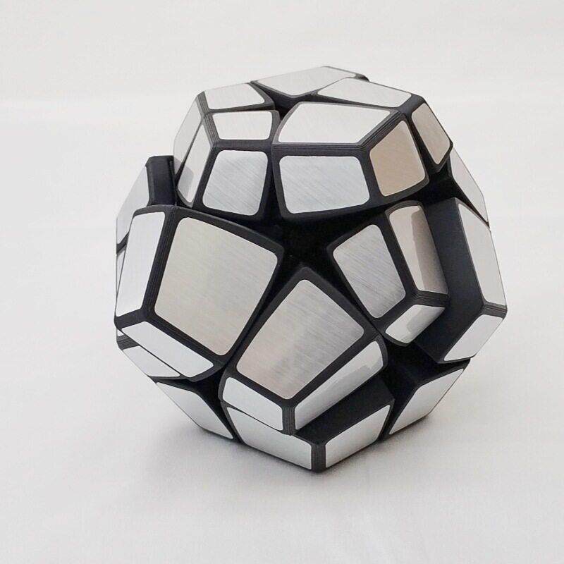 3D打印 镜面二阶五魔方 2x2.Mirror Megaminx Cube变形12面体魔方