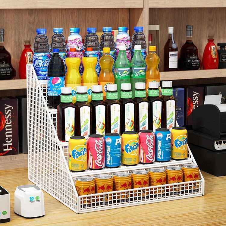 饮料置物架阶梯式陈列商品展示架零食摆放置物架便利店柜台小货架,收纳整理,整理架/置物架/收纳架,淘宝优惠券,粉丝福利购,淘宝优惠卷