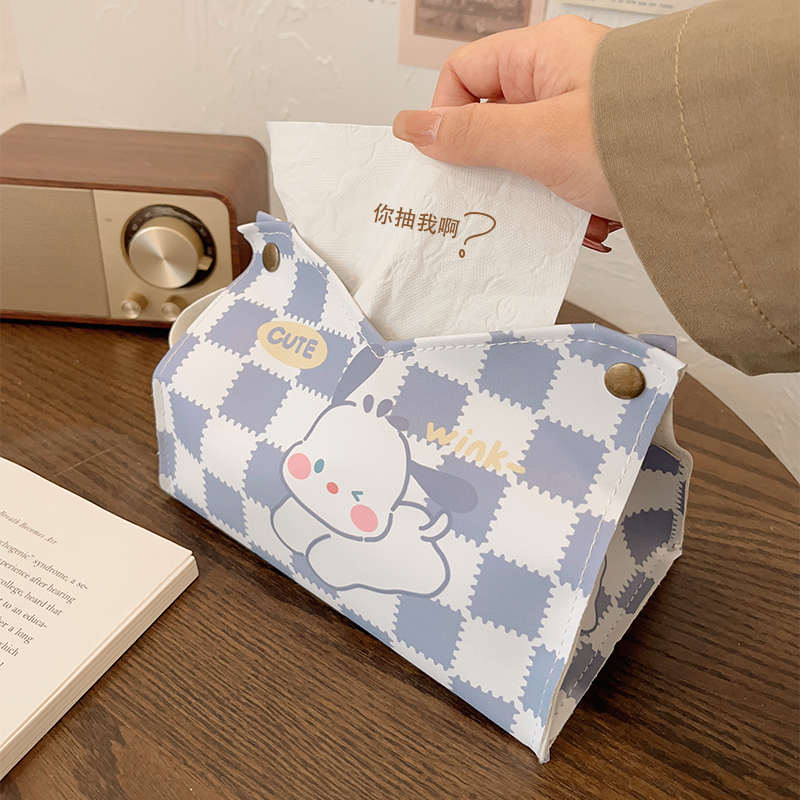 可爱桌面抽纸盒家用客厅卧室皮革餐巾纸盒创意纸巾盒办公室纸抽盒