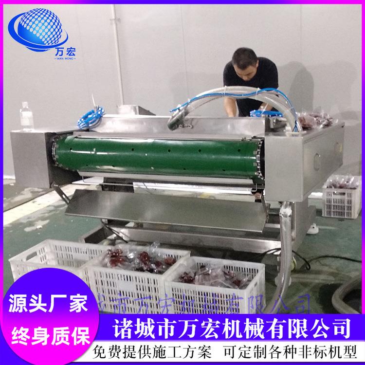 小型滚动式真空包装机食品给袋式包装机拉伸膜包装封口机
