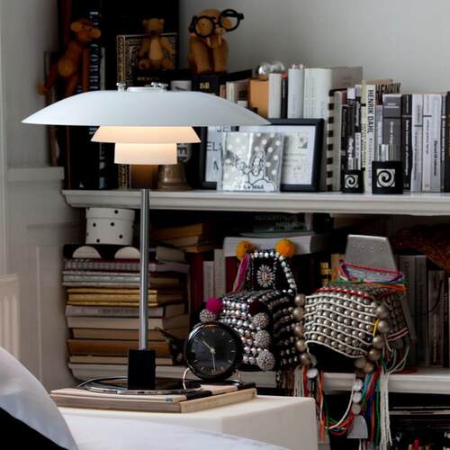 北欧铝材白色多层Louis Poulsen PH 4/3 Table Lamp 装饰卧室台灯