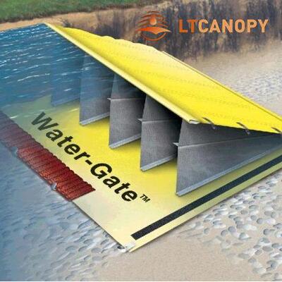 厂家PVC便携拦水坝 软体可折叠橡胶挡水坝河道截流挡水防洪坝