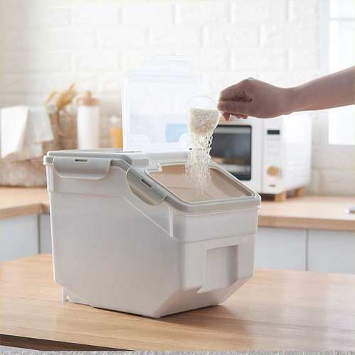 装米桶密封防潮20斤面粉桶大米面粉储存罐家用厨房整理收纳储米箱