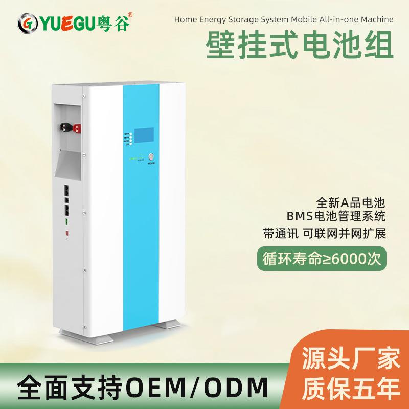 家庭壁挂式储能电池组5度25.6V200AH铁锂电芯家用储能电池组