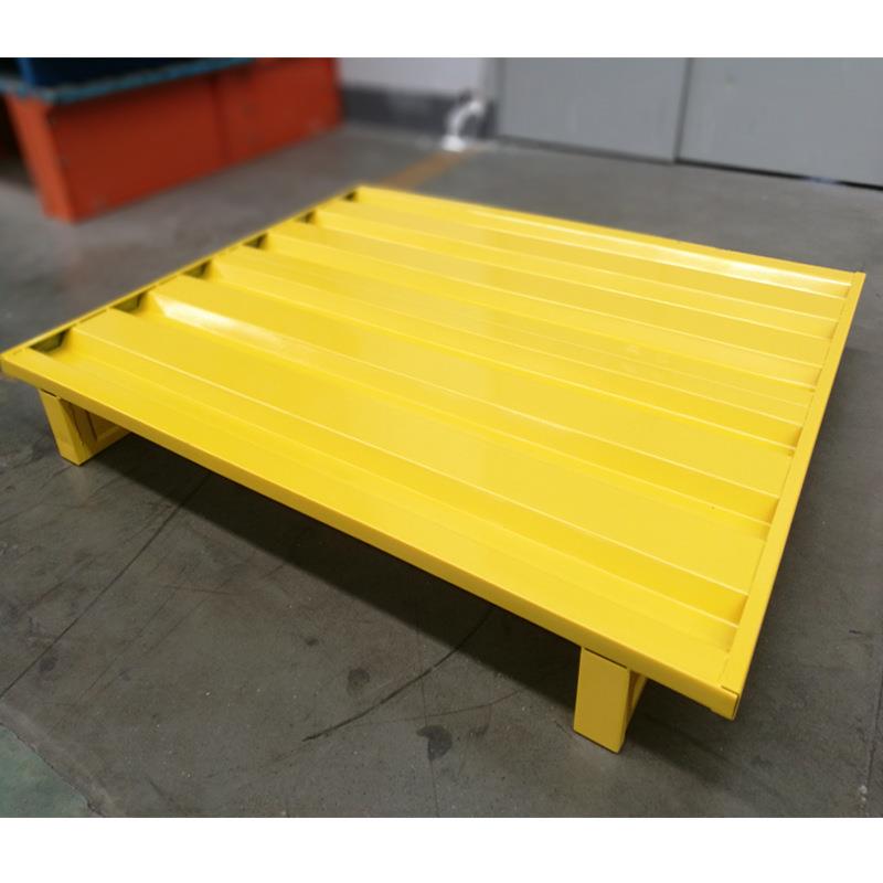 厦门钢托盘厂家直供1-3吨承重1.2*1.2米仓储周转铁容器叉车钢托盘