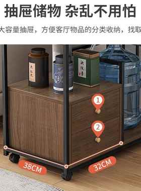 FXC茶水桌柜带轮可移边动客厅家用沙约发旁小几简现代泡茶桌小子