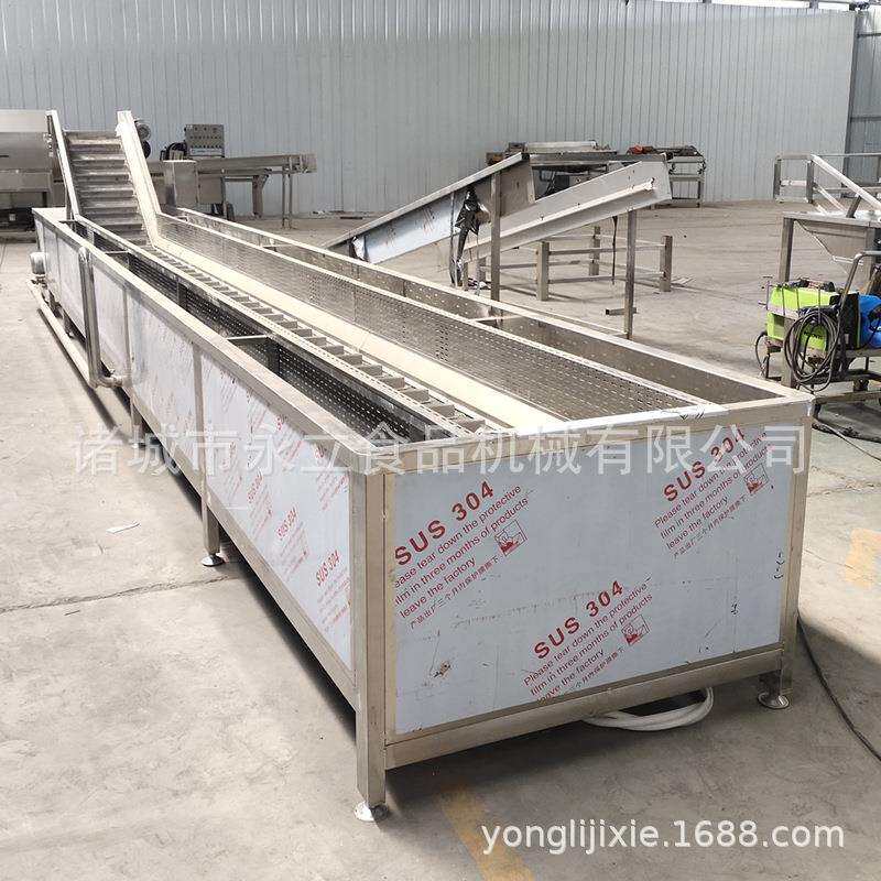 虾丸鱼丸龙虾尾挂冰机器 全自动鱿鱼包冰衣设备 冻品穿冰流水线