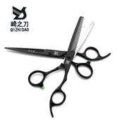 打薄刘海美发剪刀 定制logo 崎之刀厂家热卖 理发剪刀