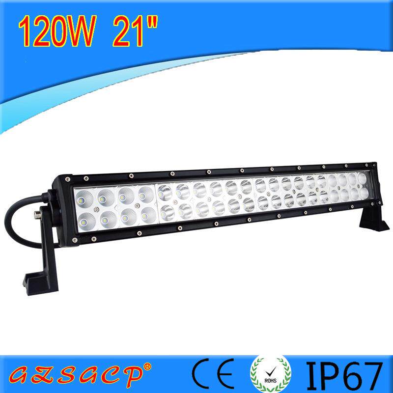 120W汽车led射灯长条灯汽车前杠中网改装超亮车大灯12v货车灯24V