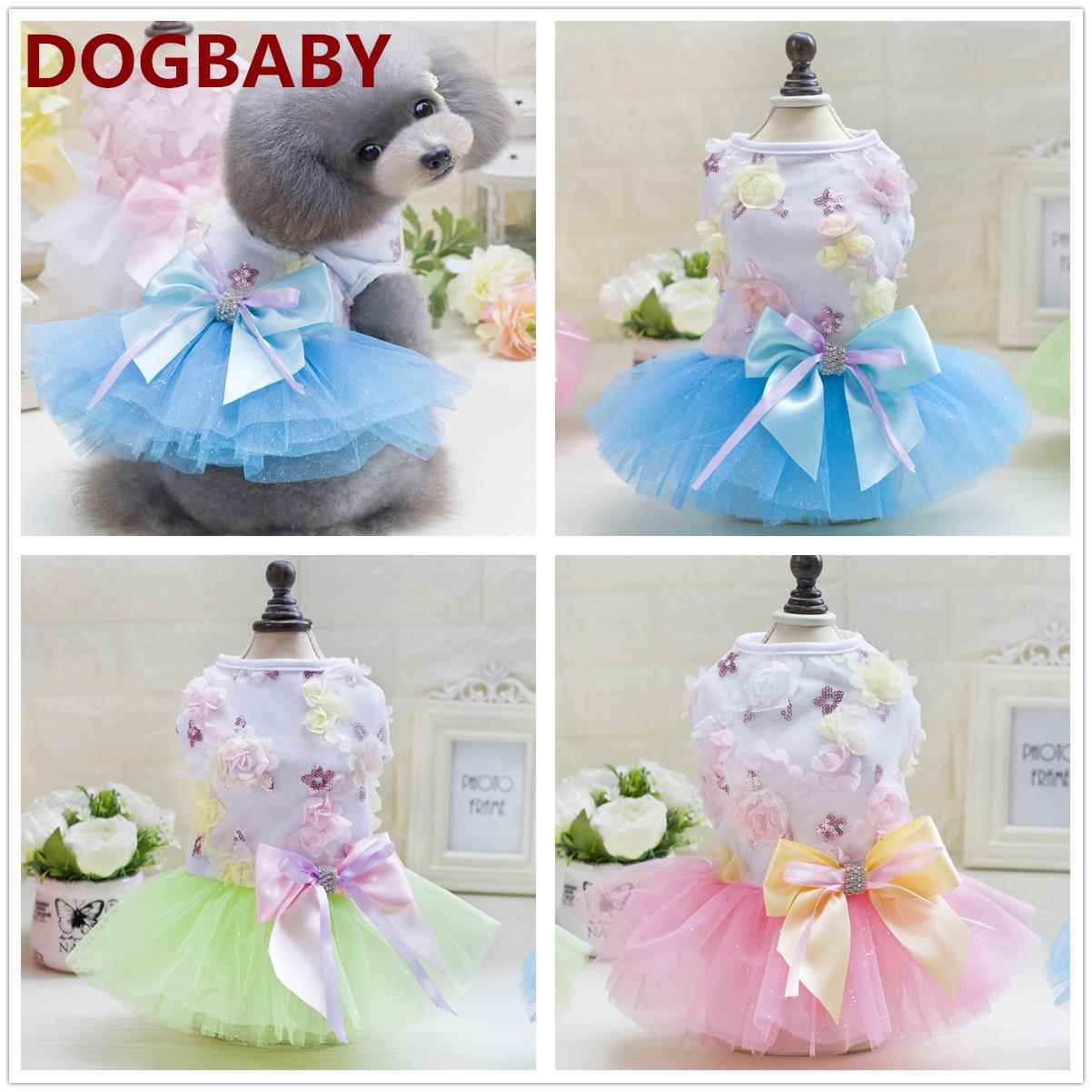宠物衣服狗狗衣服宠物服装泰迪狗宠物裙现货外贸糖果彩裙