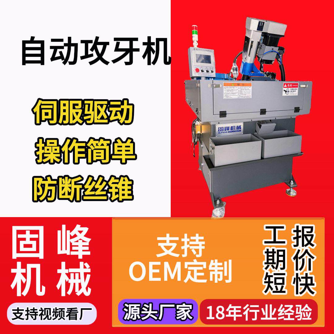 全自动数控攻牙机M2~M8生产伺服丝锥一键攻丝机伺服电动螺纹加工