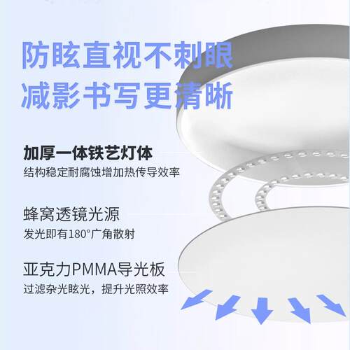 超薄led吸顶灯圆形卧室客厅灯简约现代长方形北欧餐厅阳台过道灯
